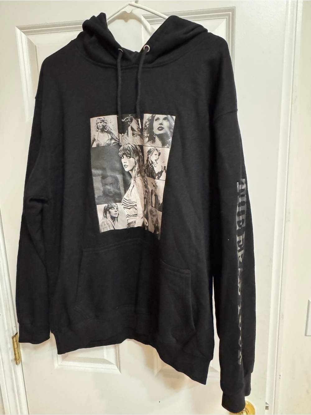 Taylor Swift Black Graphic Hoodie The Eras Tou